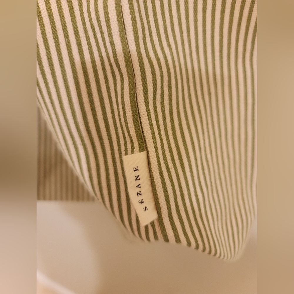 【RARE FIND】 Sezane NWT bag green stripe - Picture 13 of 16